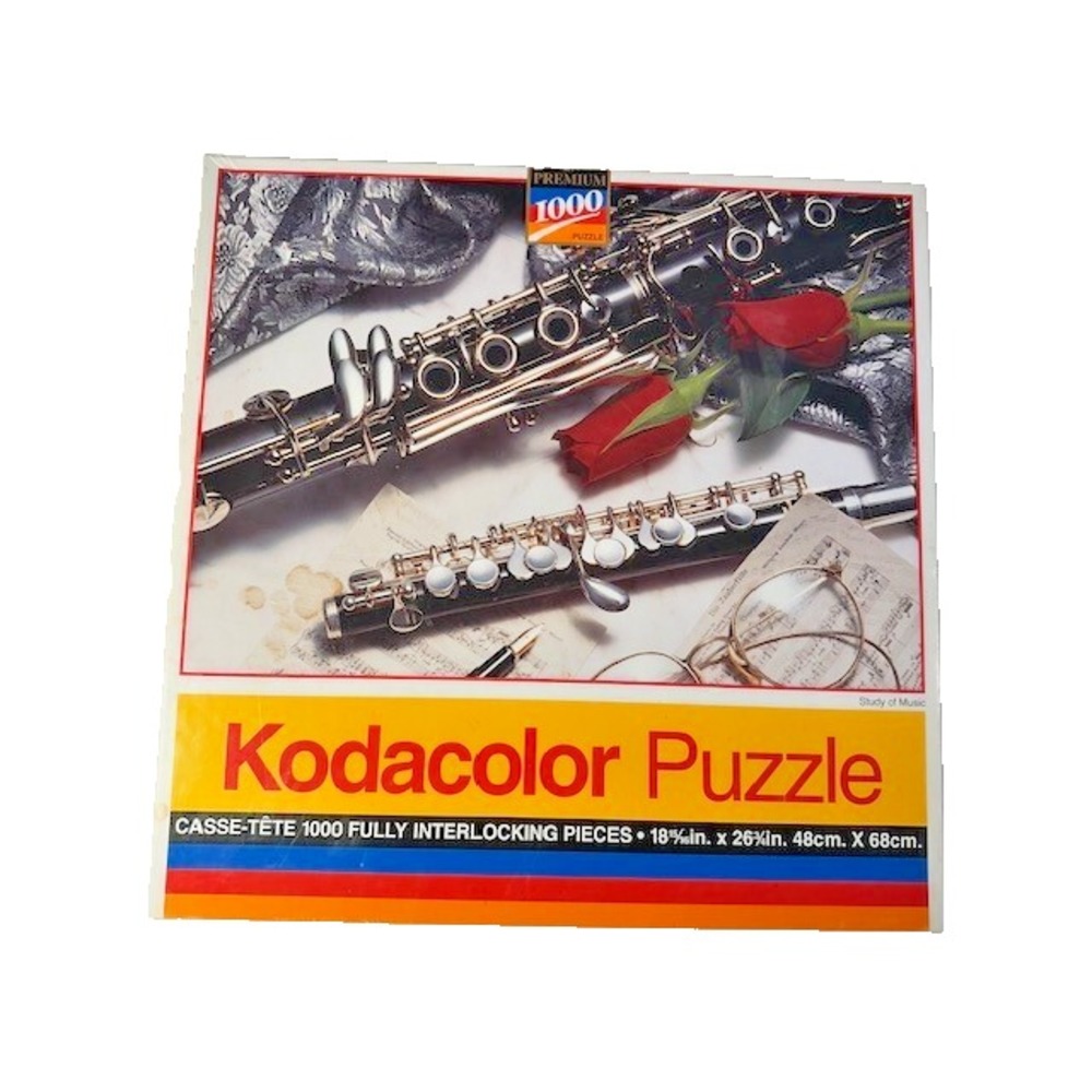 1994 Vintage 1000 Piece Kodacolor Puzzle Study of Music Print 18 1/2 x 26 3/4 in